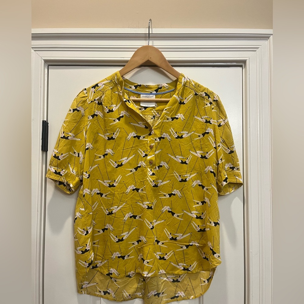 ANTHROPOLOGIE I Emily Isabella Robina Trapeze Artist Blouse - Picture 7 of 11